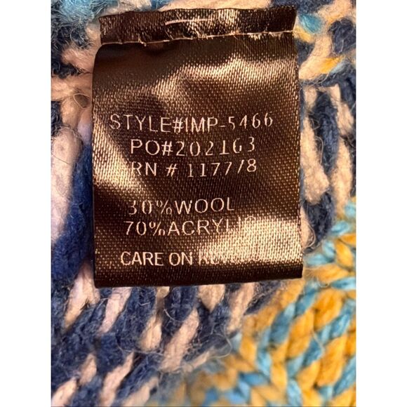 LOVE STITCH BOHEMIAN CARDIGAN LONG SLEEVE WOOL BLEND SIZE M/L (6229) - Picture 5 of 8